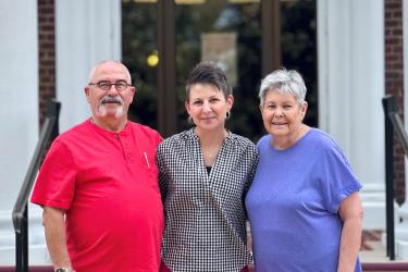 Donald Martin, Tina Roark, and Linda Martin